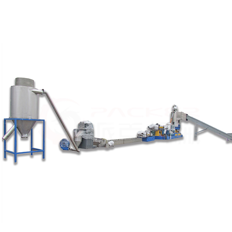 PP PE films and flakes compactor noodle type granulating machine